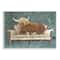 Stupell Industries Shaggy Cattle Resting Living Room Couch Green Gray Wall Plaque